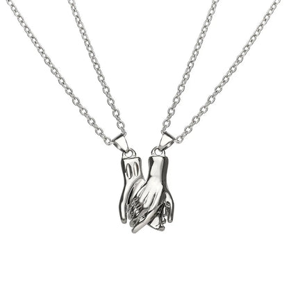 Hand-Holding Couples Necklace